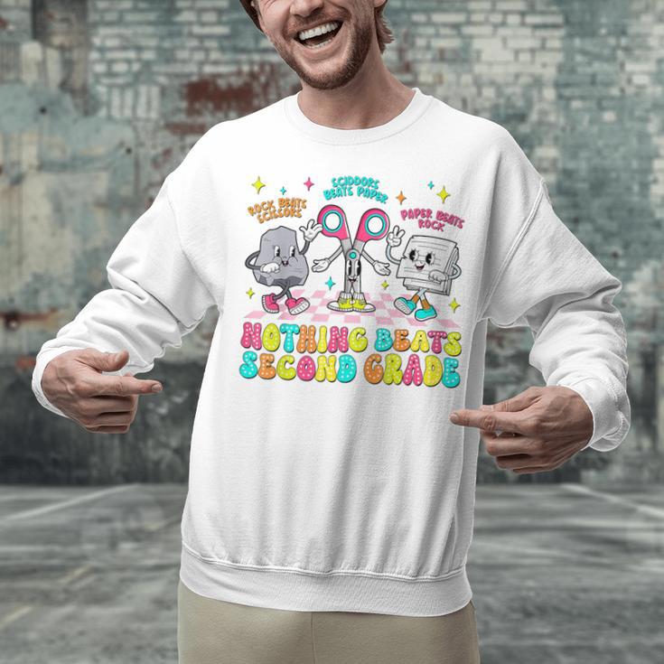 Nothing Beats 2nd Second Grade Back To School Teacher Kids Unisex Sweatshirt, 2nd Grade Teacher Sweatshirts, gift for family, gift for coworker