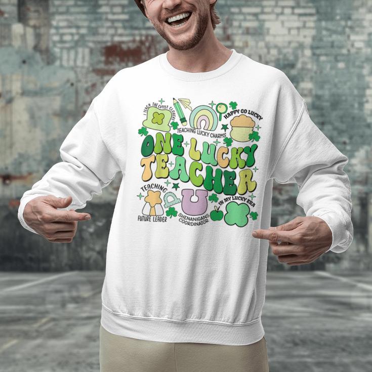One Lucky Teacher St Patrick's Day Irish Teacher Lucky Era Unisex Sweatshirt, gift for family, gift for coworker One Lucky Teacher St Patrick's Day Irish Teacher Lucky Era Unisex Sweatshirt, gift for family, gift for coworker