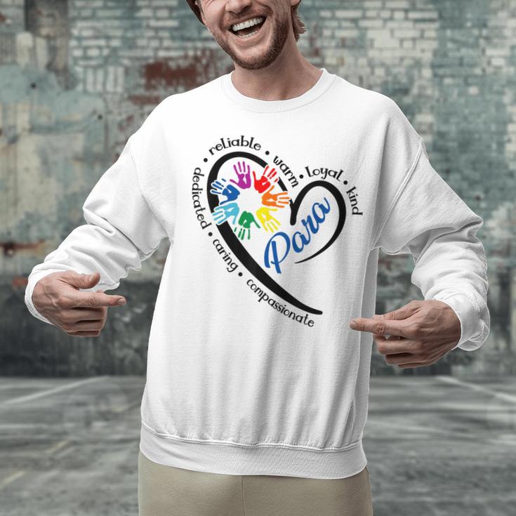 Para Heart Teacher Paraprofessional Paraeducator Men Women Unisex Sweatshirt, gift for family, gift for coworker Para Heart Teacher Paraprofessional Paraeducator Men Women Unisex Sweatshirt, gift for family, gift for coworker