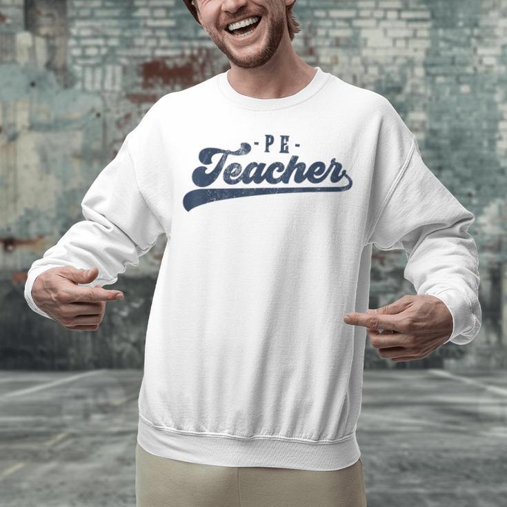 PE Teacher Cute Vintage Graphic Physical Education Teacher Unisex Sweatshirt, Pe Teacher Sweatshirts, gift for family, gift for coworker PE Teacher Cute Vintage Graphic Physical Education Teacher Unisex Sweatshirt, Pe Teacher Sweatshirts, gift for family, gift for coworker