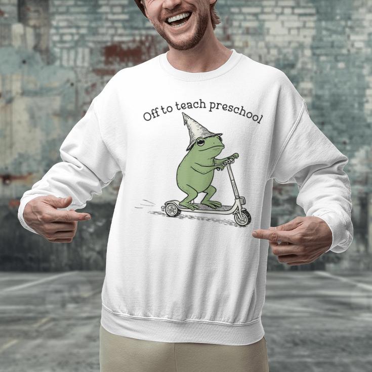 Pre K Grade Teacher Frog Back To School Preschool Unisex Sweatshirt, gift for family, gift for coworker Pre K Grade Teacher Frog Back To School Preschool Unisex Sweatshirt, gift for family, gift for coworker