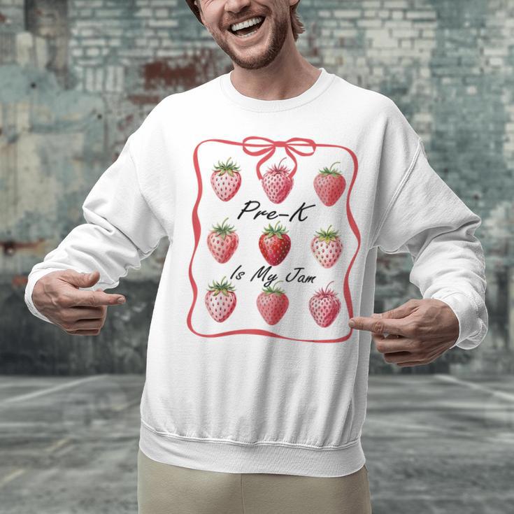 Pre K Is My Jam Teacher Team Crew Preschool Cute Strawberry Unisex Sweatshirt, gift for family, gift for coworker Pre K Is My Jam Teacher Team Crew Preschool Cute Strawberry Unisex Sweatshirt, gift for family, gift for coworker