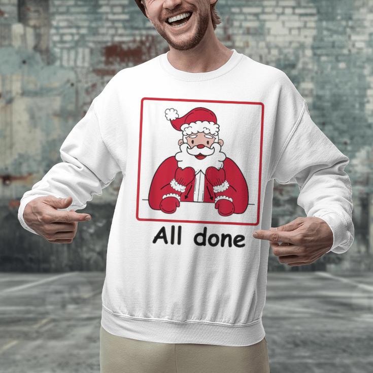 Retro All Done Christmas Special Ed Teacher Team Santa Women Unisex Sweatshirt, gift for family, gift for coworker Retro All Done Christmas Special Ed Teacher Team Santa Women Unisex Sweatshirt, gift for family, gift for coworker