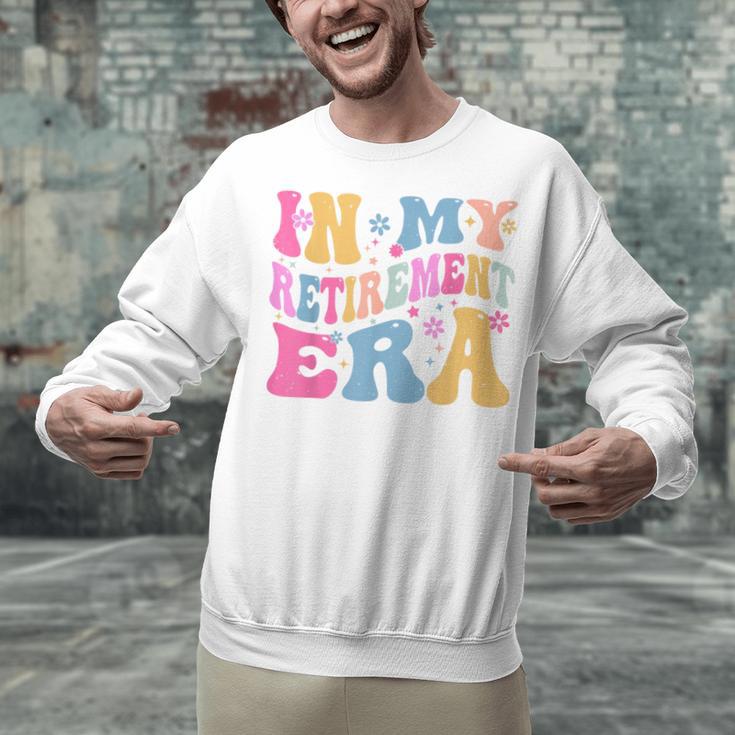 Retro Groovy Retirement Era Retired Teacher Unisex Sweatshirt, Groovy Teacher Sweatshirts, gift for family, gift for coworker
