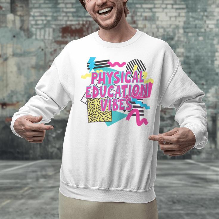 Retro Physical Education Vibes Gym Teacher Phys Ed Teacher Unisex Sweatshirt, gift for family, gift for coworker