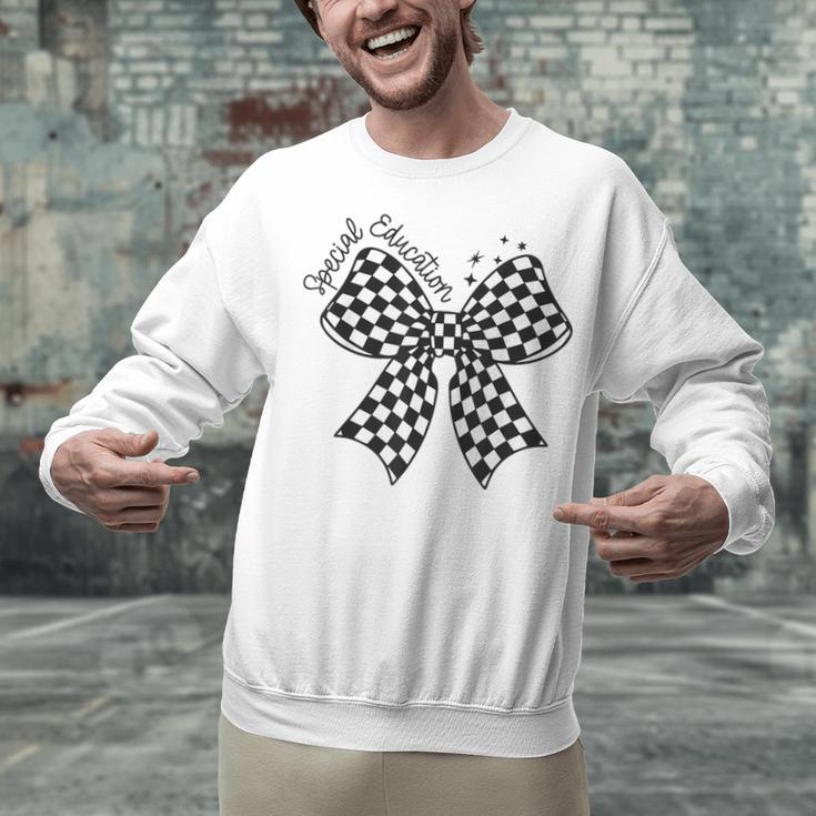 Retro Special Education Squad Coquette Bow SPED Teacher Unisex Sweatshirt, gift for family, gift for coworker