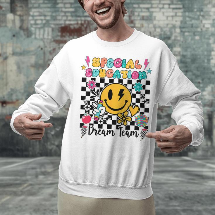 Retro Special Education Squad Groovy Dream Team Teacher Unisex Sweatshirt, Groovy Teacher Sweatshirts, gift for family, gift for coworker Retro Special Education Squad Groovy Dream Team Teacher Unisex Sweatshirt, Groovy Teacher Sweatshirts, gift for family, gift for coworker