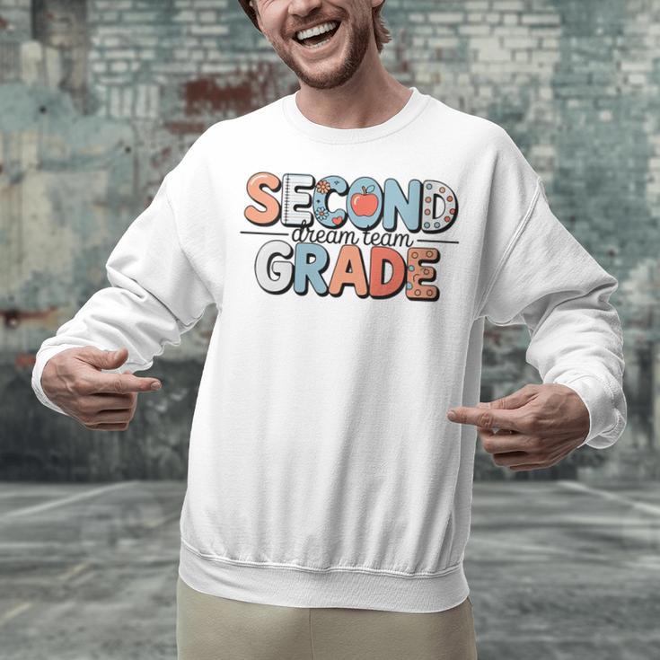 Second Grade Dream Team Back To School 2nd Grade Teacher Unisex Sweatshirt, 2nd Grade Teacher Sweatshirts, gift for family, gift for coworker