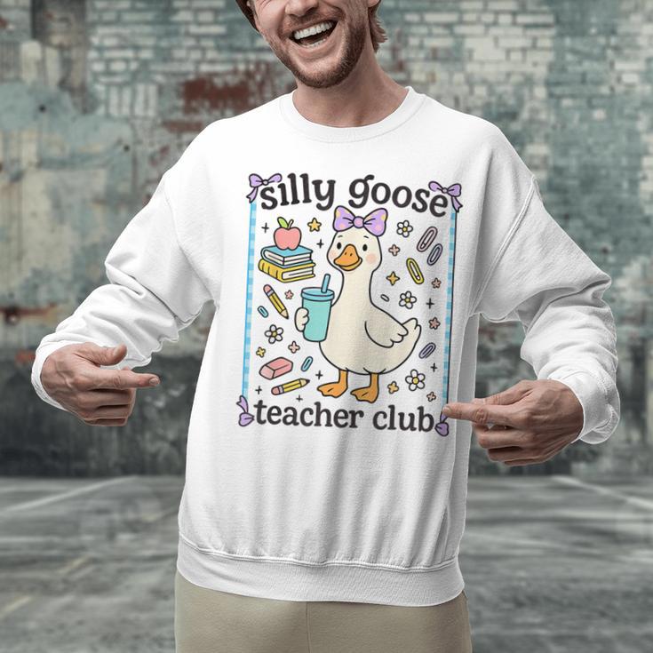 Silly Goose Teacher Club Silly Goose For Teacher Unisex Sweatshirt, gift for family, gift for coworker Silly Goose Teacher Club Silly Goose For Teacher Unisex Sweatshirt, gift for family, gift for coworker