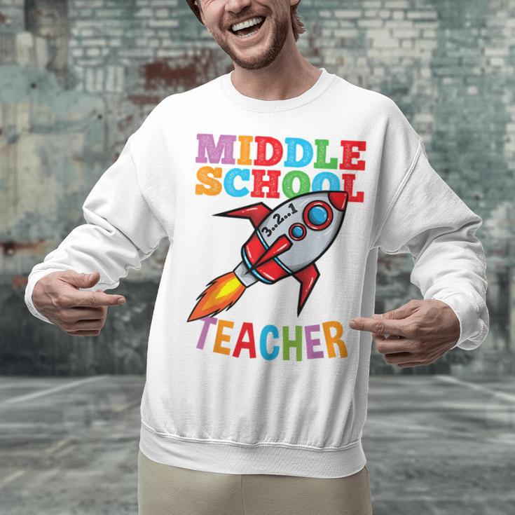 Space Middle School Teacher Back To School Men Women Kids Unisex Sweatshirt, gift for family, gift for coworker Space Middle School Teacher Back To School Men Women Kids Unisex Sweatshirt, gift for family, gift for coworker