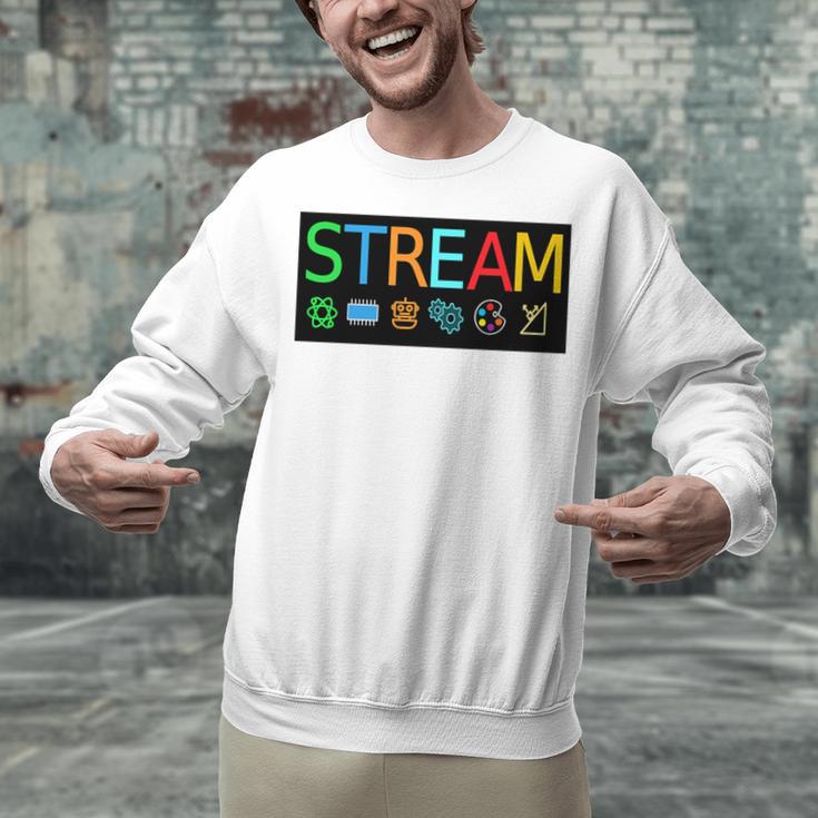 Stream Technology Robotics Shirt For Teachers And Students Premium Tri-Blend Unisex Sweatshirt, gift for family, gift for coworker