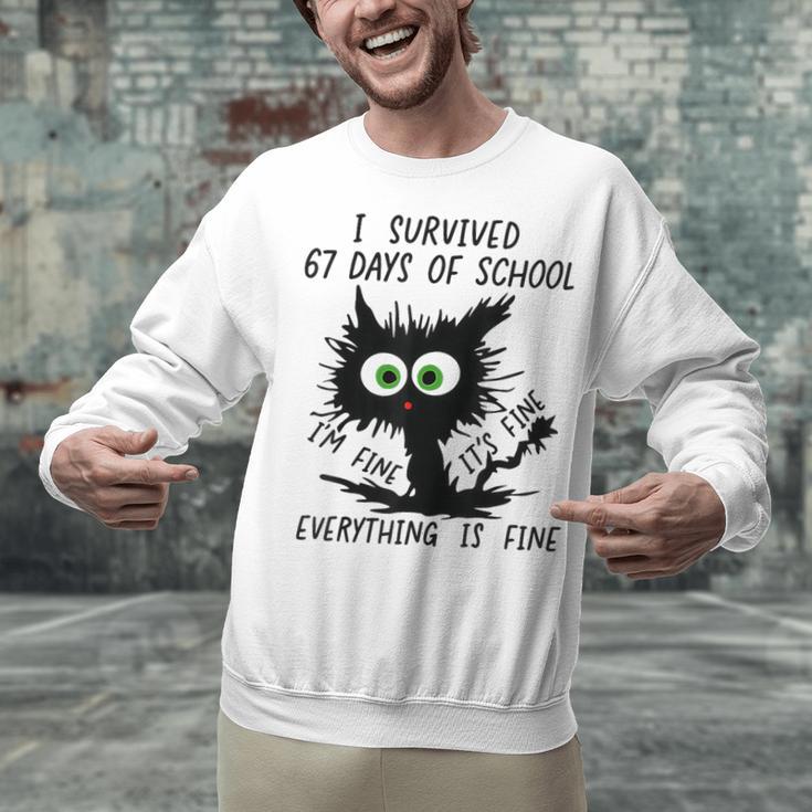 I Survived 67 Days Of School Teachers Students Humor Unisex Sweatshirt, gift for family, gift for coworker