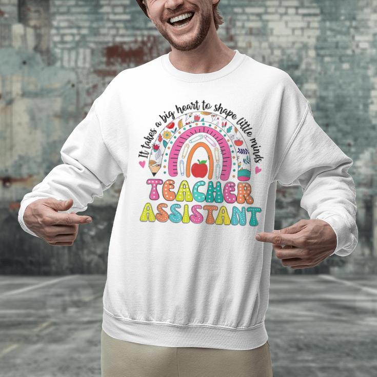 It Takes A Big Heart To Shape Little Minds Teacher Assistant Unisex Sweatshirt, gift for family, gift for coworker It Takes A Big Heart To Shape Little Minds Teacher Assistant Unisex Sweatshirt, gift for family, gift for coworker