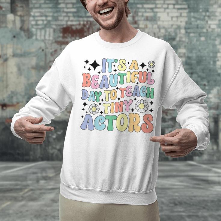 Teach Tiny Actors Theater Drama Teacher Drama Teaching Unisex Sweatshirt, gift for family, gift for coworker Teach Tiny Actors Theater Drama Teacher Drama Teaching Unisex Sweatshirt, gift for family, gift for coworker