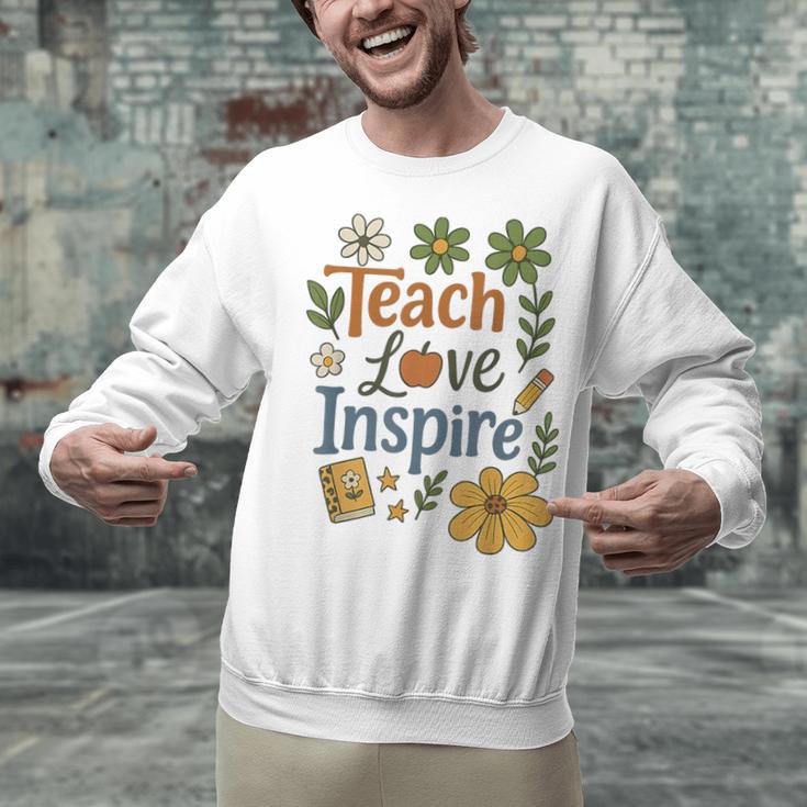 Teacher Inspire Love Unisex Sweatshirt, gift for family, gift for coworker Teacher Inspire Love Unisex Sweatshirt, gift for family, gift for coworker