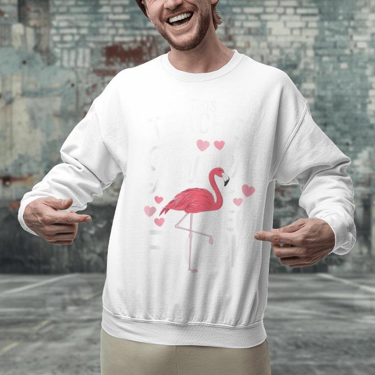 This Teacher Loves Her Flock Flamingo Teacher Class Unisex Sweatshirt, gift for family, gift for coworker This Teacher Loves Her Flock Flamingo Teacher Class Unisex Sweatshirt, gift for family, gift for coworker