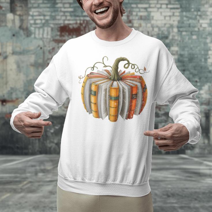 Teachers Students Fall Book Pumpkin Fall Librarians Bookworm Unisex Sweatshirt, gift for family, gift for coworker Teachers Students Fall Book Pumpkin Fall Librarians Bookworm Unisex Sweatshirt, gift for family, gift for coworker