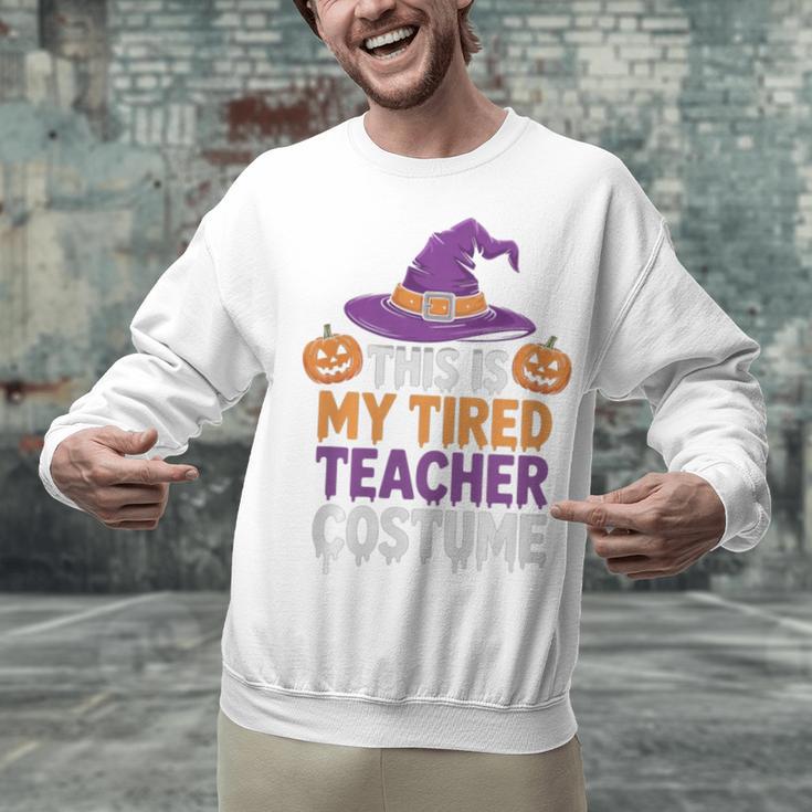 This Is My Tired Teacher Costume Halloween Premium Tri-Blend Unisex Sweatshirt, gift for family, gift for coworker This Is My Tired Teacher Costume Halloween Premium Tri-Blend Unisex Sweatshirt, gift for family, gift for coworker