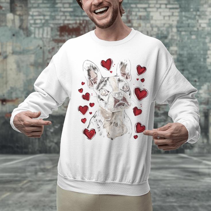 Valentine's Day Boston Terrier Unisex Sweatshirt, gift for family, gift for coworker