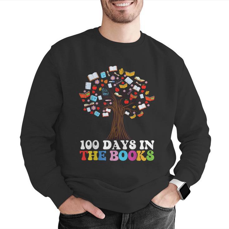 100 Days In The Books Reading Teacher 100th Day Of School Men Graphic Sweatshirt, funny gift 100 Days In The Books Reading Teacher 100th Day Of School Men Graphic Sweatshirt, funny gift
