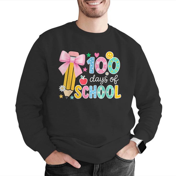 100 Days Of School Preppy 100th Day Of School Teachers Girls Men Graphic Sweatshirt, funny gift 100 Days Of School Preppy 100th Day Of School Teachers Girls Men Graphic Sweatshirt, funny gift