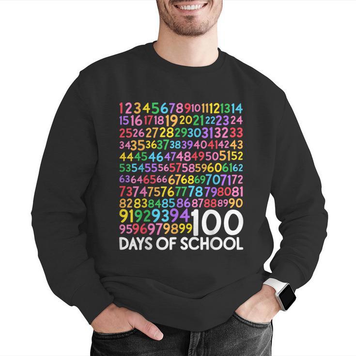 100th Day Of School Teacher Kids 100 Days Math Numbers Men Graphic Sweatshirt, funny gift