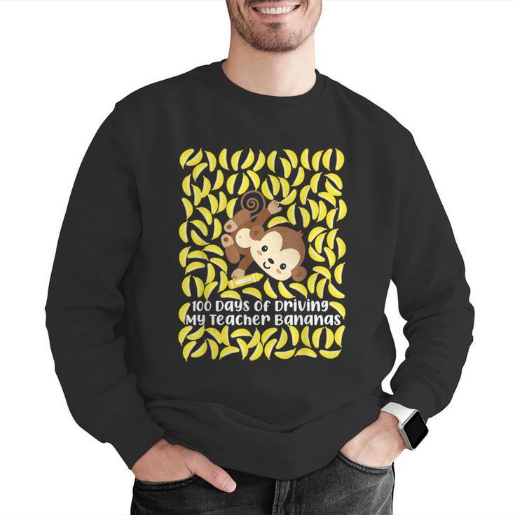 100th Day Of School Teacher Monkey Pun Banana For Men Women Girls Kids Men Graphic Sweatshirt, funny gift 100th Day Of School Teacher Monkey Pun Banana For Men Women Girls Kids Men Graphic Sweatshirt, funny gift