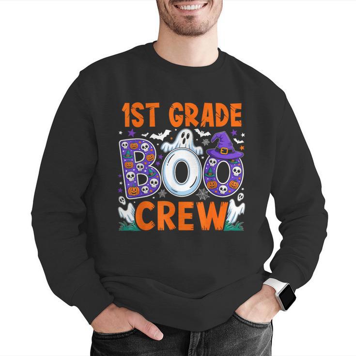 1st Grade Boo Crew First Grade Teacher Kids Happy Halloween Men Graphic Sweatshirt, First Grade Teacher Sweatshirts, funny gift 1st Grade Boo Crew First Grade Teacher Kids Happy Halloween Men Graphic Sweatshirt, First Grade Teacher Sweatshirts, funny gift