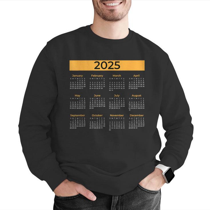 2025 Calendar For Planners Teachers Offices Months Men Graphic Sweatshirt, funny gift