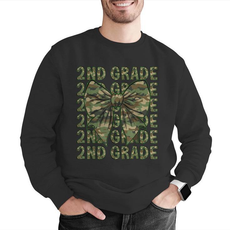 2nd Grade Teacher Student Camo Bow Back To School Men Graphic Sweatshirt, 2nd Grade Teacher Sweatshirts, funny gift 2nd Grade Teacher Student Camo Bow Back To School Men Graphic Sweatshirt, 2nd Grade Teacher Sweatshirts, funny gift