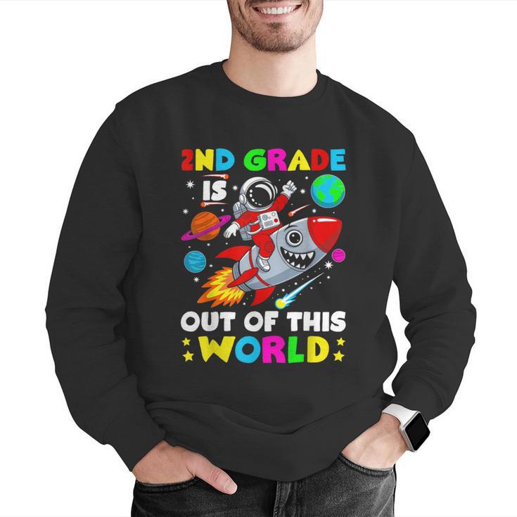 2nd Grade Is Out Of This World Space Rocket Planets Teacher Men Graphic Sweatshirt, 2nd Grade Teacher Sweatshirts, funny gift 2nd Grade Is Out Of This World Space Rocket Planets Teacher Men Graphic Sweatshirt, 2nd Grade Teacher Sweatshirts, funny gift