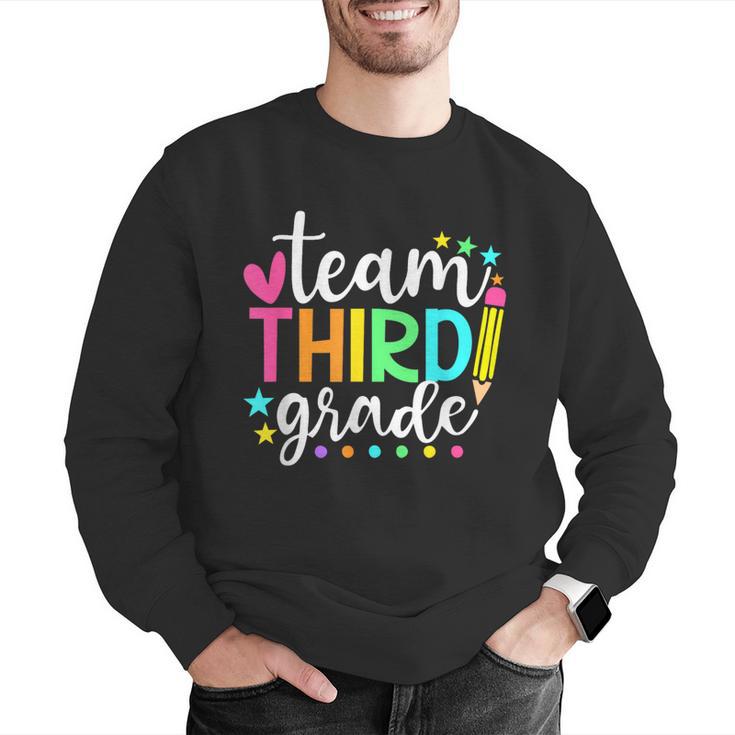 3rd Grade Team Pencil Teacher Student Back To School Girls Men Graphic Sweatshirt, funny gift