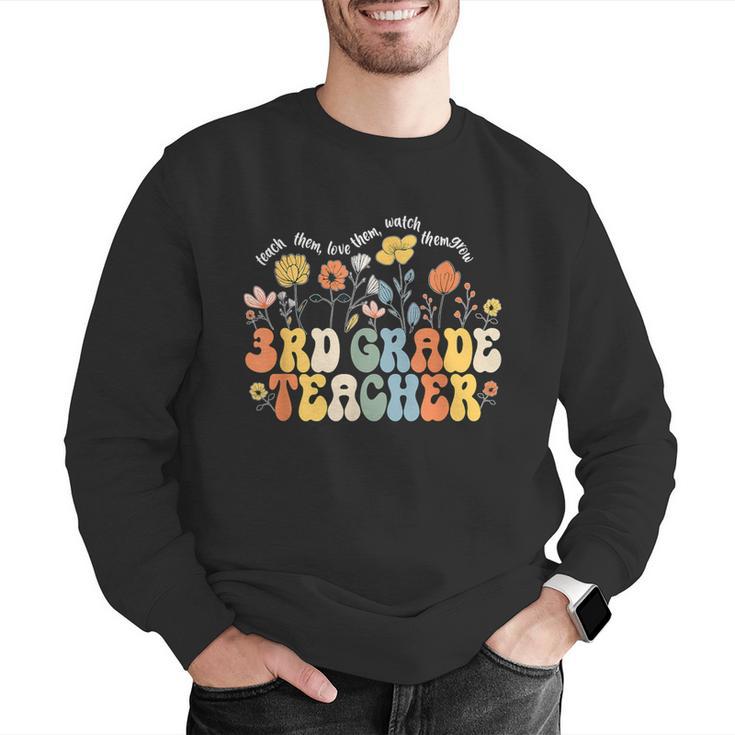 3rd Third Grade Teacher Appreciation Teaching Wildflowers Men Graphic Sweatshirt, funny gift 3rd Third Grade Teacher Appreciation Teaching Wildflowers Men Graphic Sweatshirt, funny gift