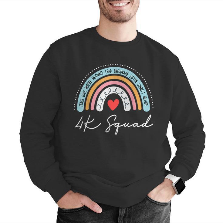 4K Squad Crew Team Teacher Kindergarten Kinder Elementary Men Graphic Sweatshirt, funny gift 4K Squad Crew Team Teacher Kindergarten Kinder Elementary Men Graphic Sweatshirt, funny gift