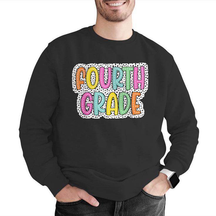 4th Grade Back To School Dalmatian Dots Teacher Student Men Graphic Sweatshirt, 4th Grade Teacher Sweatshirts, funny gift 4th Grade Back To School Dalmatian Dots Teacher Student Men Graphic Sweatshirt, 4th Grade Teacher Sweatshirts, funny gift