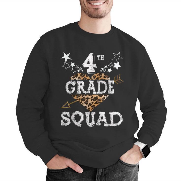 4th Grade Squad Star Team Leopard Teacher Crew Student Men Women Girls Kids Men Graphic Sweatshirt, 4th Grade Teacher Sweatshirts, funny gift 4th Grade Squad Star Team Leopard Teacher Crew Student Men Women Girls Kids Men Graphic Sweatshirt, 4th Grade Teacher Sweatshirts, funny gift