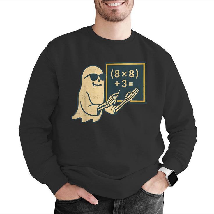 67 Teacher Halloween Skeleton Ghost Six Seven Meme Math Men Graphic Sweatshirt, funny gift