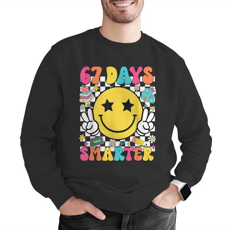 67th Day Of School Shirt 67 Days Smarter Teacher Boy Girls Men Graphic Sweatshirt, funny gift