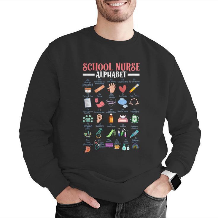ABC School Nurse Alphabet Student Teacher Health Worker Men Graphic Sweatshirt, funny gift ABC School Nurse Alphabet Student Teacher Health Worker Men Graphic Sweatshirt, funny gift