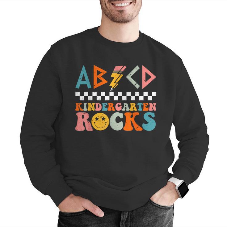 ABCD Kindergarten Rocks Back To School Teacher Kindergarten Men Graphic Sweatshirt, funny gift ABCD Kindergarten Rocks Back To School Teacher Kindergarten Men Graphic Sweatshirt, funny gift