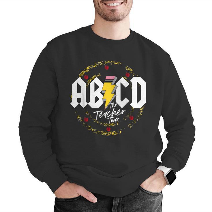 ABCD The Teacher Tour Last Day Of School Rockin' Teacher Men Graphic Sweatshirt, funny gift ABCD The Teacher Tour Last Day Of School Rockin' Teacher Men Graphic Sweatshirt, funny gift