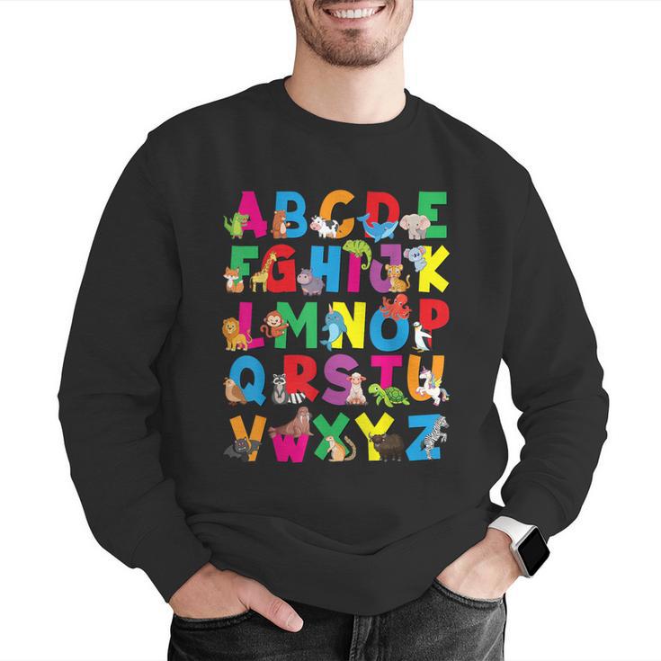 Alphabet Animals ABCs Zoo Kids Boys Girls Teacher Men Graphic Sweatshirt, funny gift