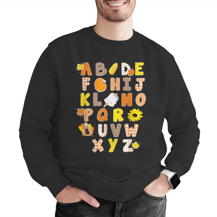 Alphabet Turkey Thanksgiving Costume Preschool Teacher Men Women Men Graphic Sweatshirt, funny gift Alphabet Turkey Thanksgiving Costume Preschool Teacher Men Women Men Graphic Sweatshirt, funny gift