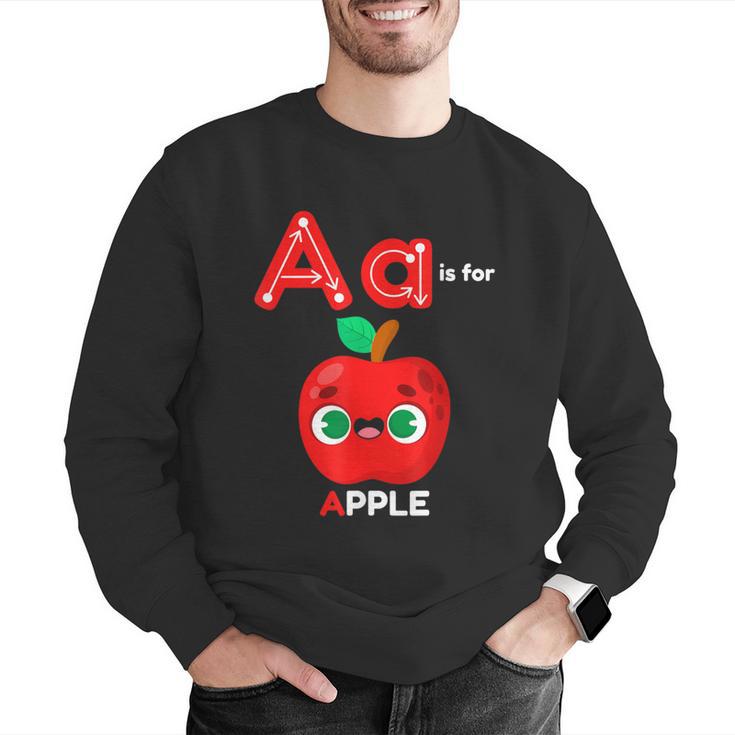 A Is For Apple Pre-K Kindergarten Teacher Student Men Graphic Sweatshirt, funny gift A Is For Apple Pre-K Kindergarten Teacher Student Men Graphic Sweatshirt, funny gift