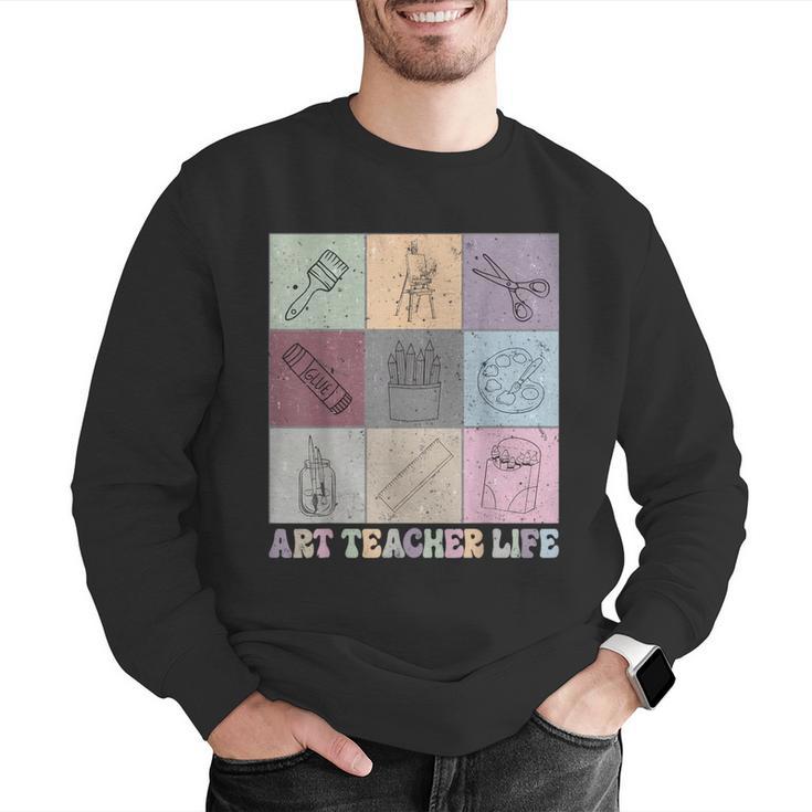 Art Teacher Life Retro Groovy Teaching Future Artists Men Graphic Sweatshirt, Future Teacher Sweatshirts, Groovy Teacher Sweatshirts, funny gift Art Teacher Life Retro Groovy Teaching Future Artists Men Graphic Sweatshirt, Future Teacher Sweatshirts, Groovy Teacher Sweatshirts, funny gift