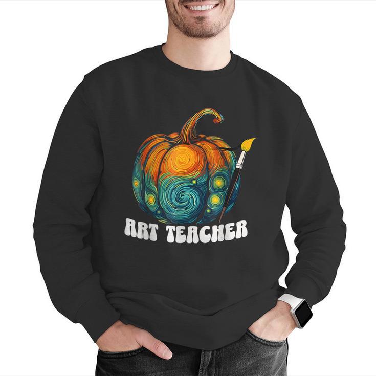 Art Teacher Pumpkin Halloween Night Men Women Men Graphic Sweatshirt, funny gift