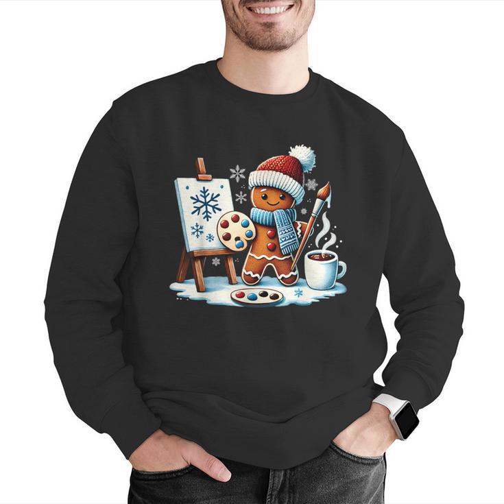 Artist Gingerbread Painter Art Teacher Student Christmas Men Graphic Sweatshirt, funny gift Artist Gingerbread Painter Art Teacher Student Christmas Men Graphic Sweatshirt, funny gift