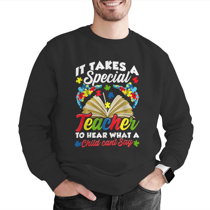 Autism Awareness Teacher Shirts It Takes A Special Teacher Men Graphic Sweatshirt, funny gift