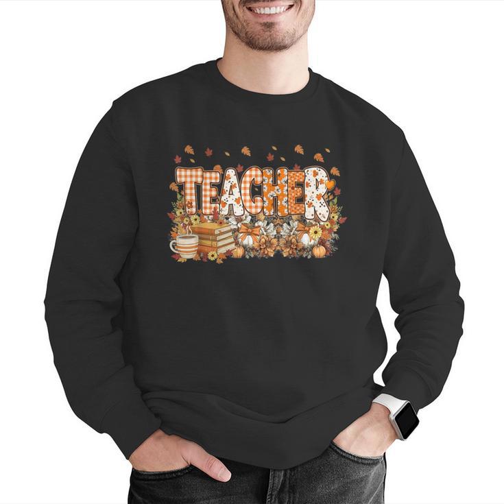 Autumn Pumpkin Thanksgiving Coffee Floral Teacher Fall Men Graphic Sweatshirt, funny gift Autumn Pumpkin Thanksgiving Coffee Floral Teacher Fall Men Graphic Sweatshirt, funny gift
