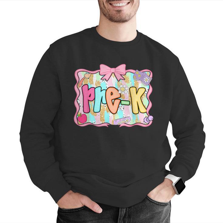 Back To School Pre-K Preppy Teacher Girl Men Graphic Sweatshirt, funny gift Back To School Pre-K Preppy Teacher Girl Men Graphic Sweatshirt, funny gift